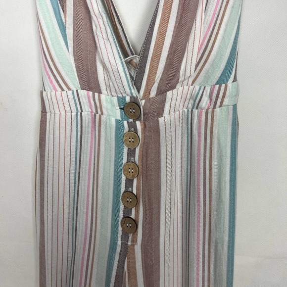Wild Fable Multicolor Striped Wide Leg Overalls Size Small - Picture 4 of 16